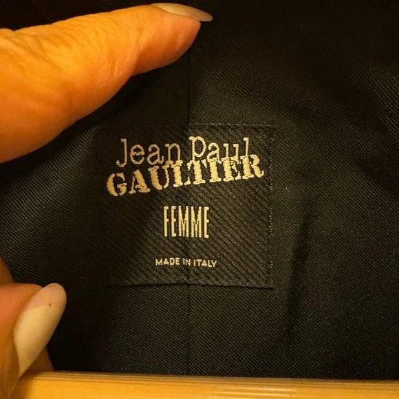 Jean Paul Gaultier Femme Black Twisted Waist Jacket – Y2K (Size 40 / US 6 - Picture 3 of 15